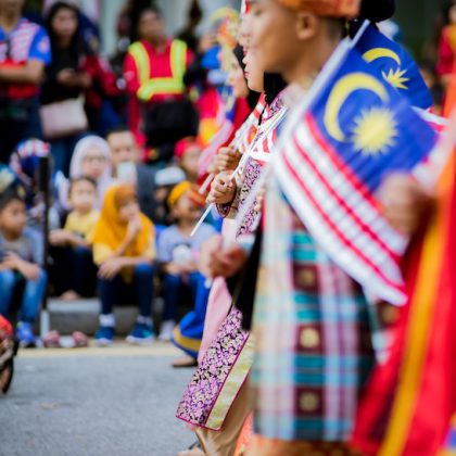 Putrajaya, Malaysia - August 31, 2019 : during 62nd Malaysia Independence Day in Dataran Putrajaya.